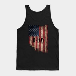 Usa Patriotic American Flag D-Day 2024 80Th Anniversary Tank Top